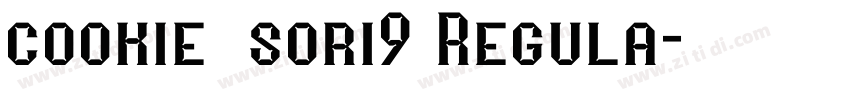 cookie_sori9 Regula字体转换
